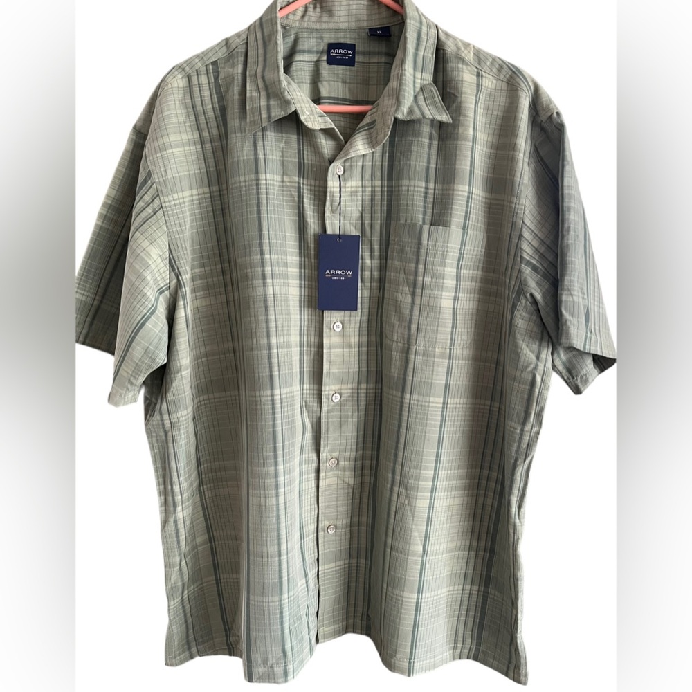 Hostess Pick 🥳💥 Arrow Men's Plaid Shirt - Green